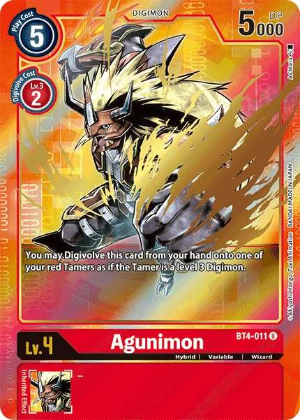 Digimon BT4-011 Agunimon Alternative Art