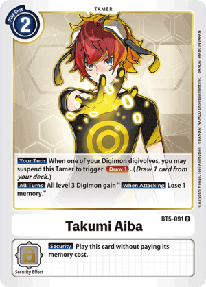 Digimon BT5-091 Takumi Aiba