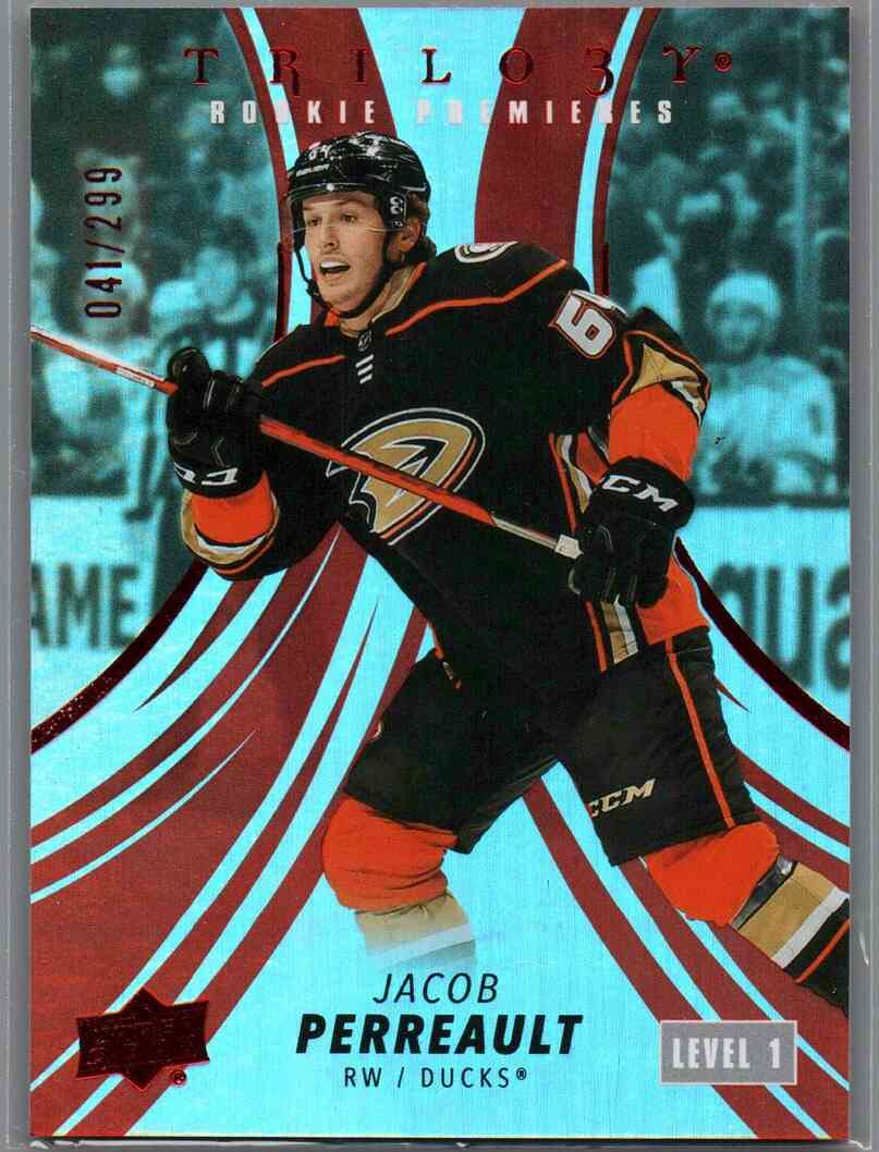 2022/23 Trilogy Rookie Premieres Red Jacob Perreault #132 041/299