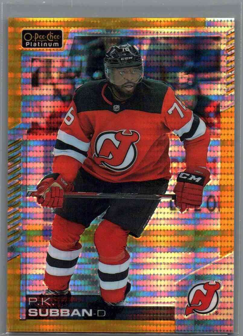 2020/21 OPC Platinum Seismic Gold P.K Subban #54 15/50