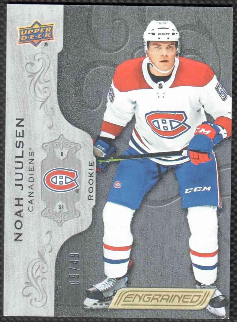 2018/19 Engrained Hockey Black Noah Juulsen #89 09/49