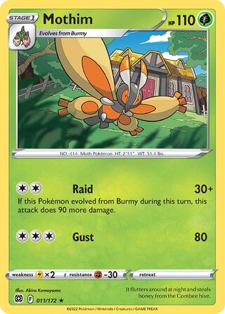 Pokémon Brilliant Stars 011/172 Mothim