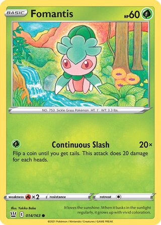 Pokémon Battle Styles 014/163 Fomantis