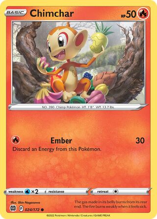 Pokémon Brilliant Stars 024/172 Chimchar