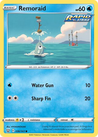 Pokémon Battle Styles 036/163 Remoraid