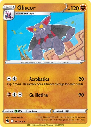 Pokémon Battle Styles 072/163 Gliscor