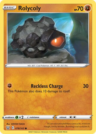 Pokémon Battle Styles 078/163 Rolycoly