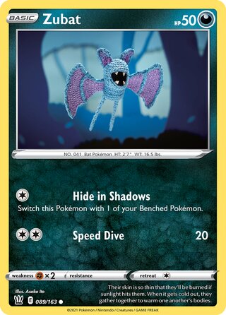 Pokémon Battle Styles 089/163 Zubat