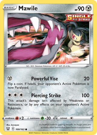 Pokémon Battle Styles 100/163 Mawile