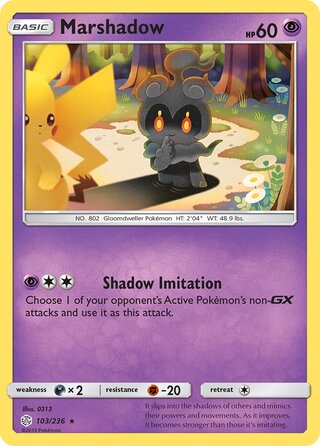 Pokémon Cosmic Eclipse 103/236 Marshadow