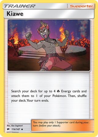 Pokémon Burning Shadows 116/147 Kiawe