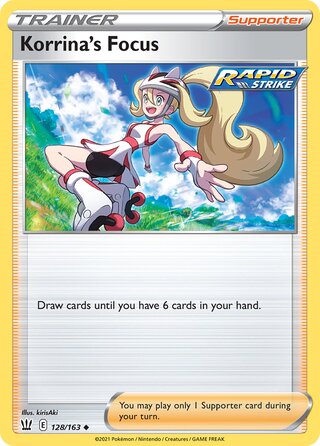 Pokémon Battle Styles 128/163 Korrina's Focus