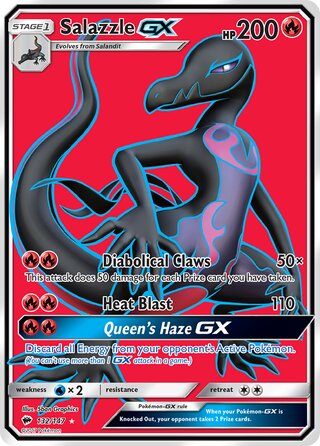 Pokémon Burning Shadows 132/147 Salazzle GX