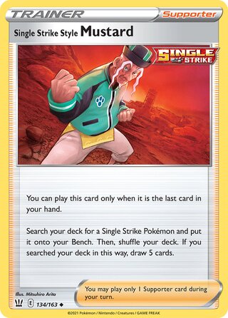 Pokémon Battle Styles 134/163 Single Strike Style Mustard