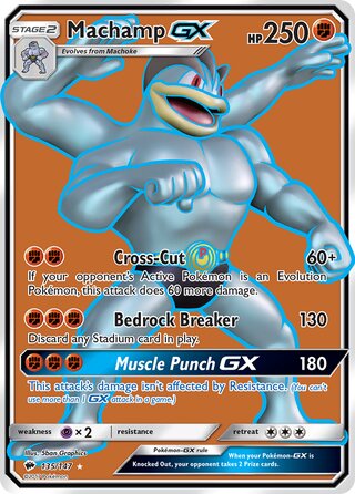 Pokémon Burning Shadows 135/147 Machamp GX