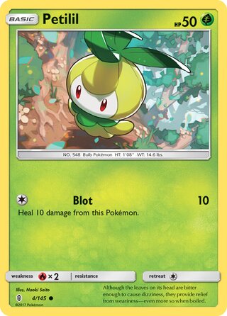 Pokémon Guardians Rising 4/145 Petilil Reverse Holo