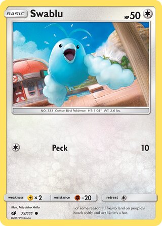 Pokémon Crimson Invasion 79/111 Swablu