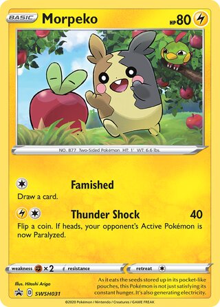 Pokémon Black Star Promo SWSH031 Morpeko
