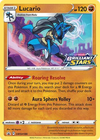 Pokémon Black Star Promo SWSH186 Lucario