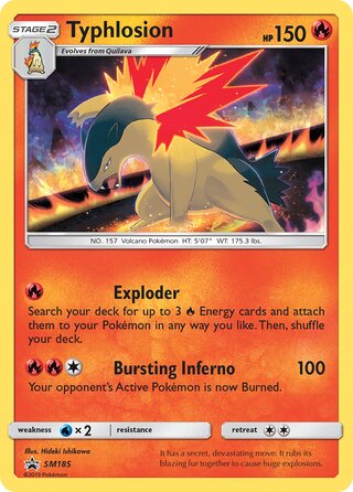 Pokémon Black Star Promo SM185 Typhlosion