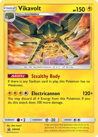 Pokémon Black Star Promo SM208 Vikavolt