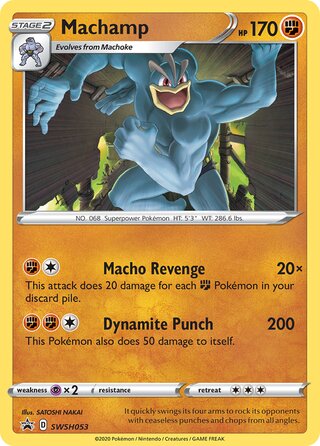 Pokémon Black Star Promo SWSH053 Machamp