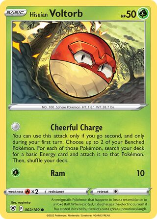 Pokémon Astral Radiance Promo 002/189 Hisuian Voltorb