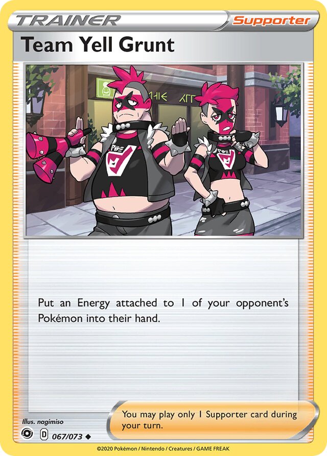Pokémon Champion's Path 067/073 Team Yell Grunt