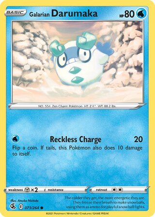 Pokémon Fusion Strike 071/264 Galarian Darumaka