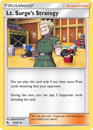 Pokémon Hidden Fates 60/68 Lt. Surge's Strategy