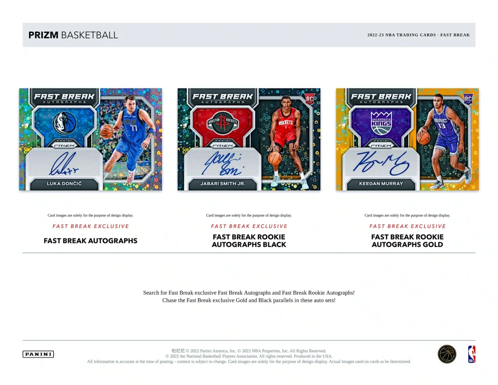 2022/23 Panini Prizm Basketball Fast Break