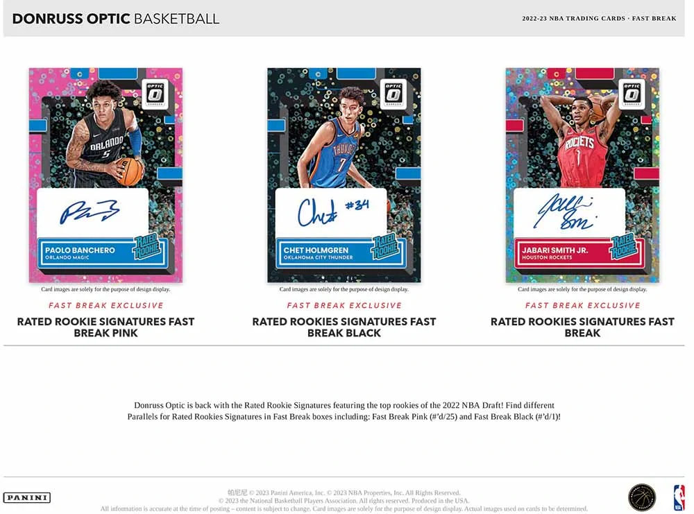 2022/23 Panini Donruss Optic Basketball Fast Break