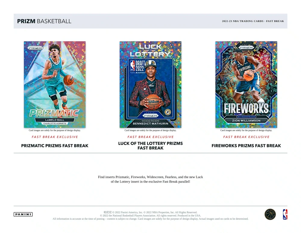 2022/23 Panini Prizm Basketball Fast Break