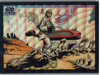 2022 Star Wars Galaxy Wave Refractor #33 Life On Tatooine 35/99
