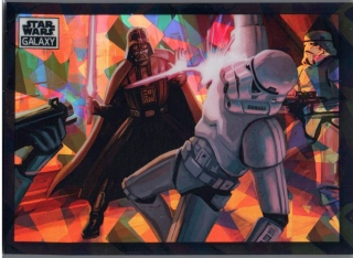 2022 Star Wars Galaxy Atomic Refractor #58 Stormtroopers Swarm Darth Vader 097/150