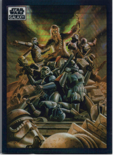 2022 Star Wars Galaxy Prism Refractor #64 A Wookiee's Wrath 67/75
