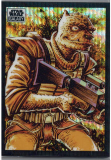 2022 Star Wars Galaxy Wave Refractor #96 Bossk 99/99
