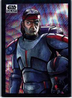 2022 Star Wars Galaxy Wave Refractor #88 Hunter 80/99