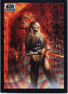 2022 Star Wars Galaxy Wave Refractor #47 Chewbacca's Anguish 02/99