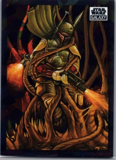 2022 Star Wars Galaxy Atomic Refractor #80 Boba Fett Battles The Sarlacc! 105/150
