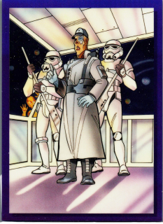 2022 Star Wars Galaxy Retro Rewind Purple Refractor #V-5 Admiral Screed - Droids 07/50