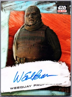 2022 Star Wars Galaxy Autograph Orange #GA-WEB W. Earl Brown as Weequay Proprietor 16/25