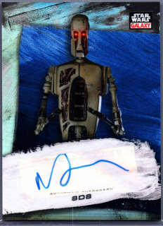 2022 Star Wars Galaxy Autograph Blue #GA-MB Matt Berry as 8D8 119/150