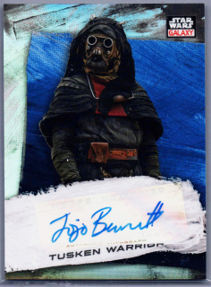 2022 Star Wars Galaxy Autograph Blue #GA-JBT Joanna Bennet as Tusken Warrior 130/150