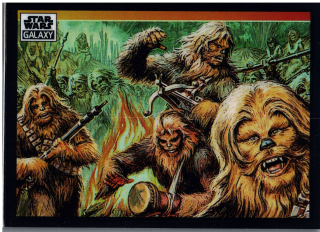 2022 Star Wars Galaxy Refractor #29 Wookie War Dance