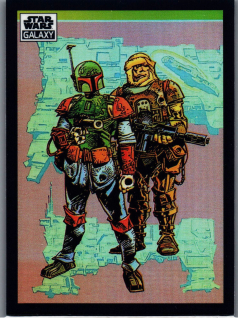 2022 Star Wars Galaxy Refractor #23 Bounty Hunters