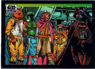2022 Star Wars Galaxy Refractor #28 Bounty Hunters Answer The Empire's Call