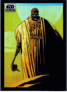 2022 Star Wars Galaxy Refractor #26 Tusken Raider At Sundown