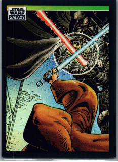 2022 Star Wars Galaxy Refractor #34 Duel On The Death Star!
