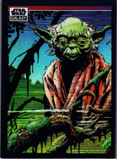 2022 Star Wars Galaxy Refractor #32 Yoda On Dagobah
